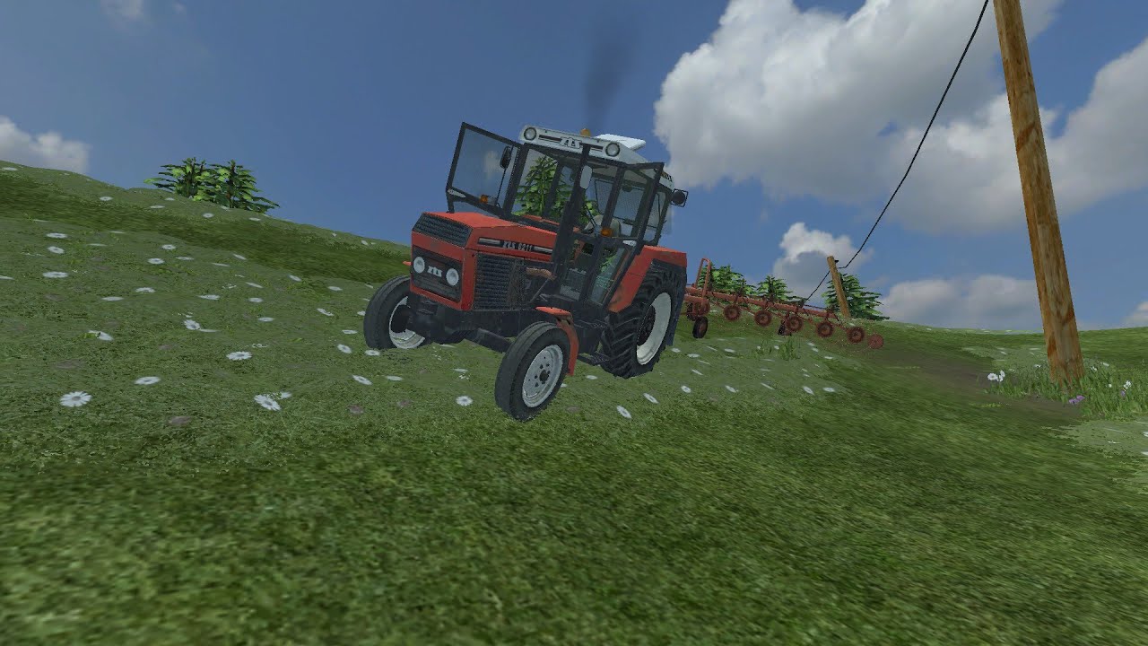 Obracení trávy / Ujel mi obracák / Farming Simulator 2013