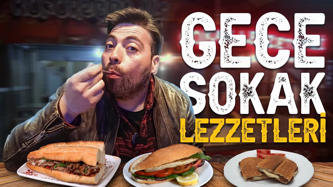 İSTANBUL'UN GECE SOKAK LEZZETLERİNİ DENEDİM !