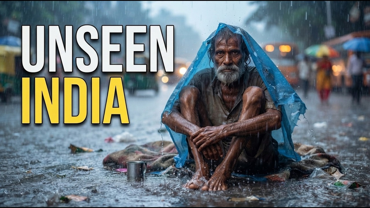 🇮🇳 Суровая реальность индийского муссона для бездомных (4K)