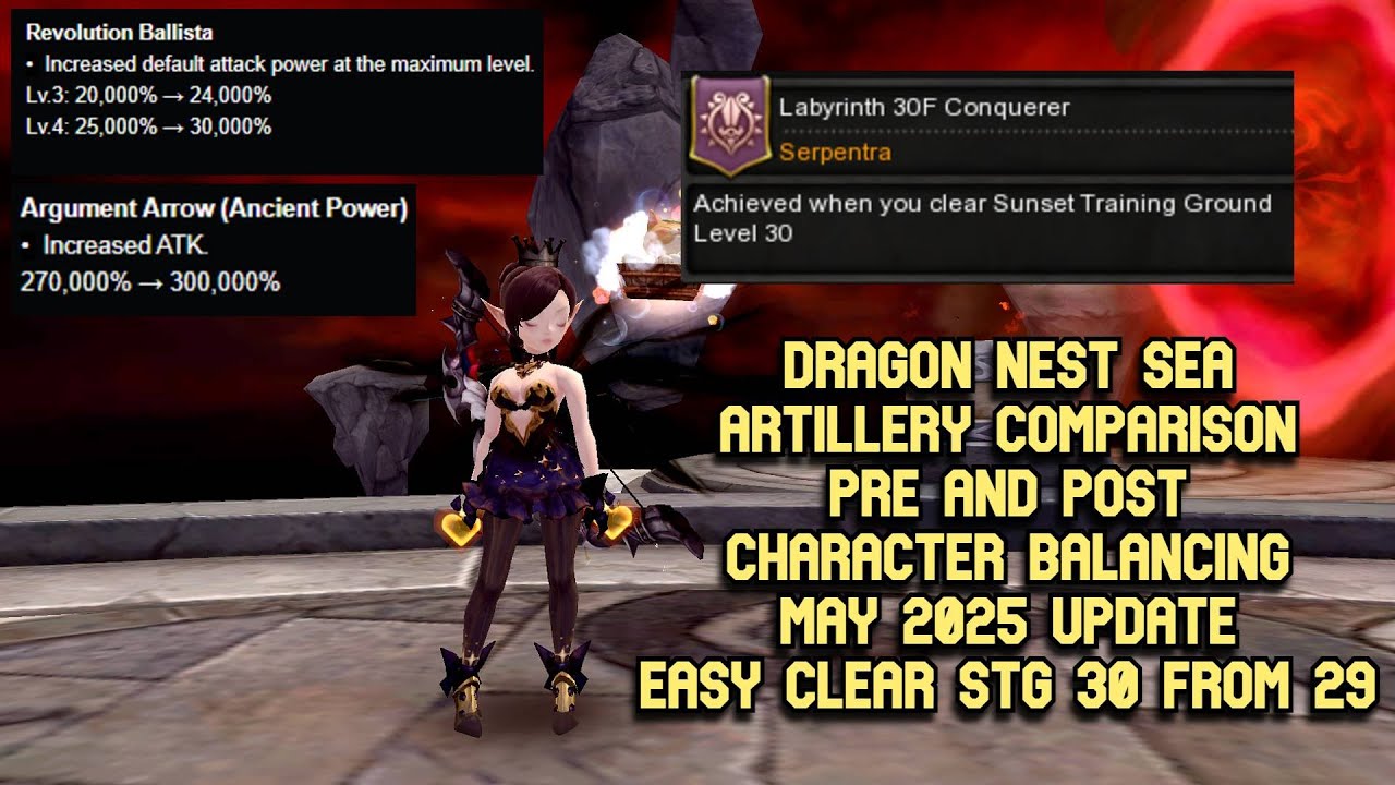 DN SEA Artillery Pre & Post Character Balancing May 2025 : Easy Clear STG 30 From STG 29