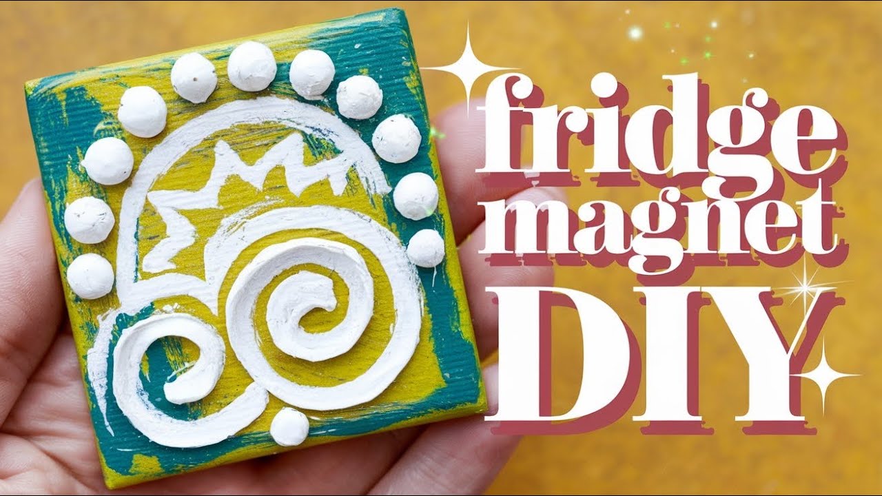 Diy fridge magnets | @FarhaNaaz-y3b