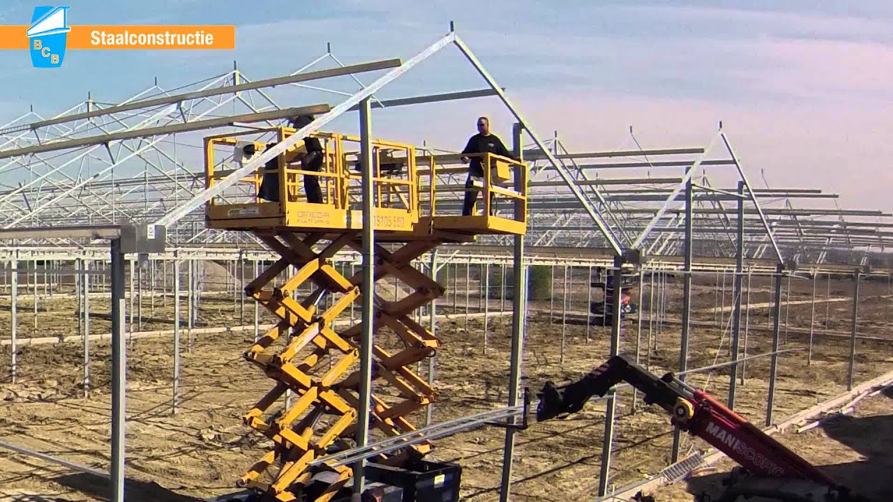 BCB staalconstructie - kassenbouw Belgie Timelapse