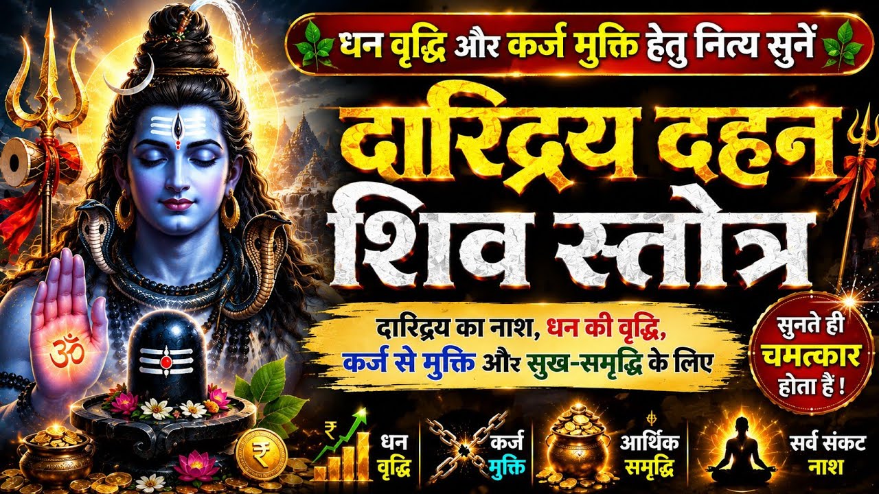 दारिद्र दहन शिव स्तोत्र||Somvati Amavasya Stotra||Daridra Dahan Shiv Stotra