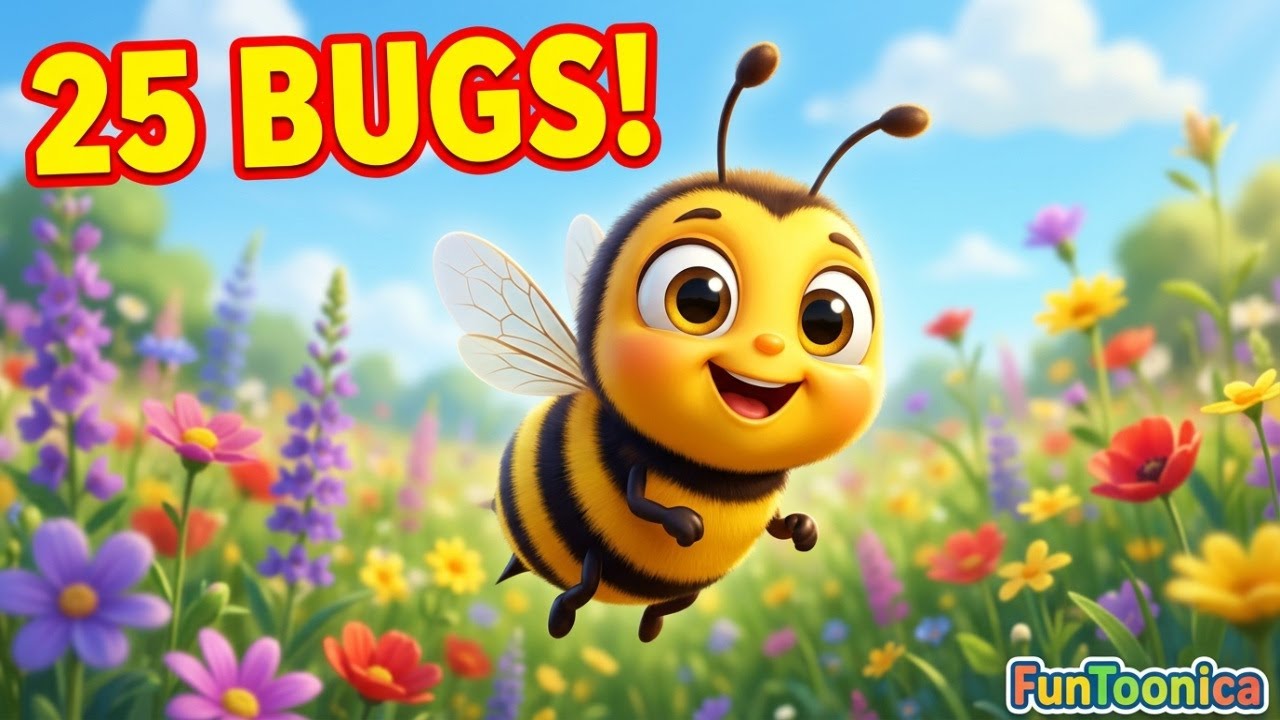 Learn 25 Insects for Kids 🐞🐝 | Bug Names & Facts