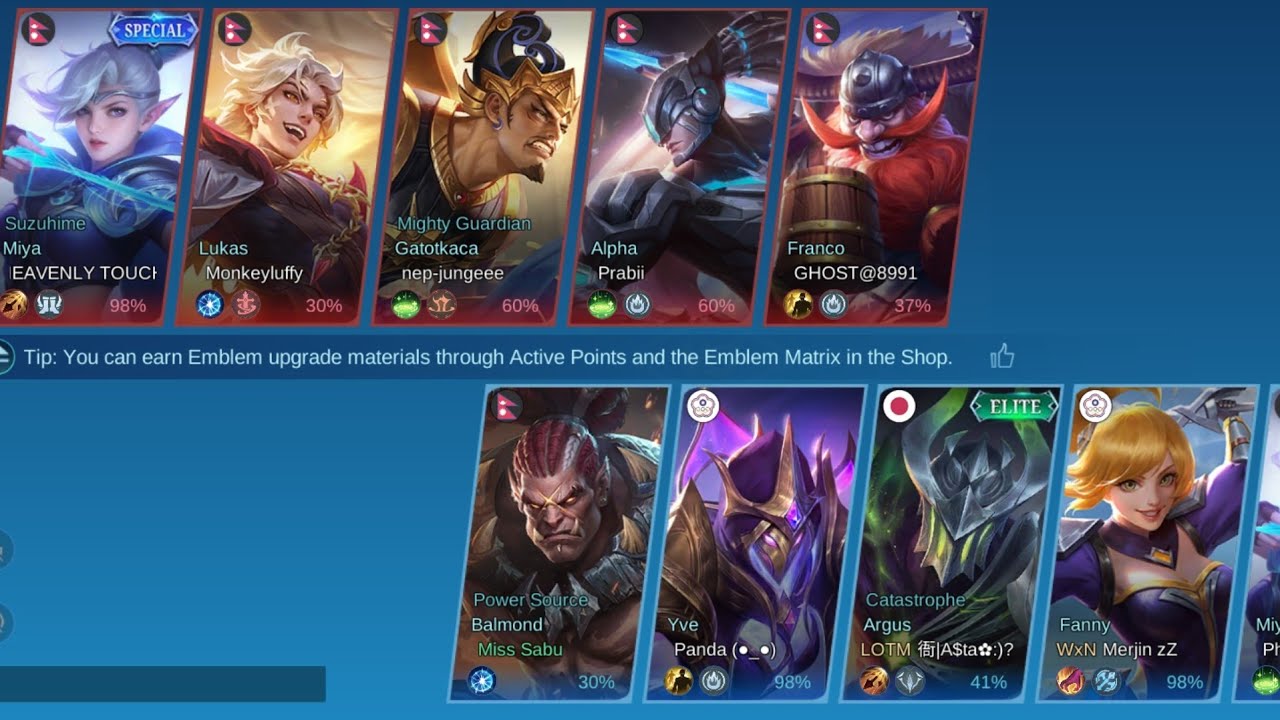 Mobile Legend Bang Bang let's play together