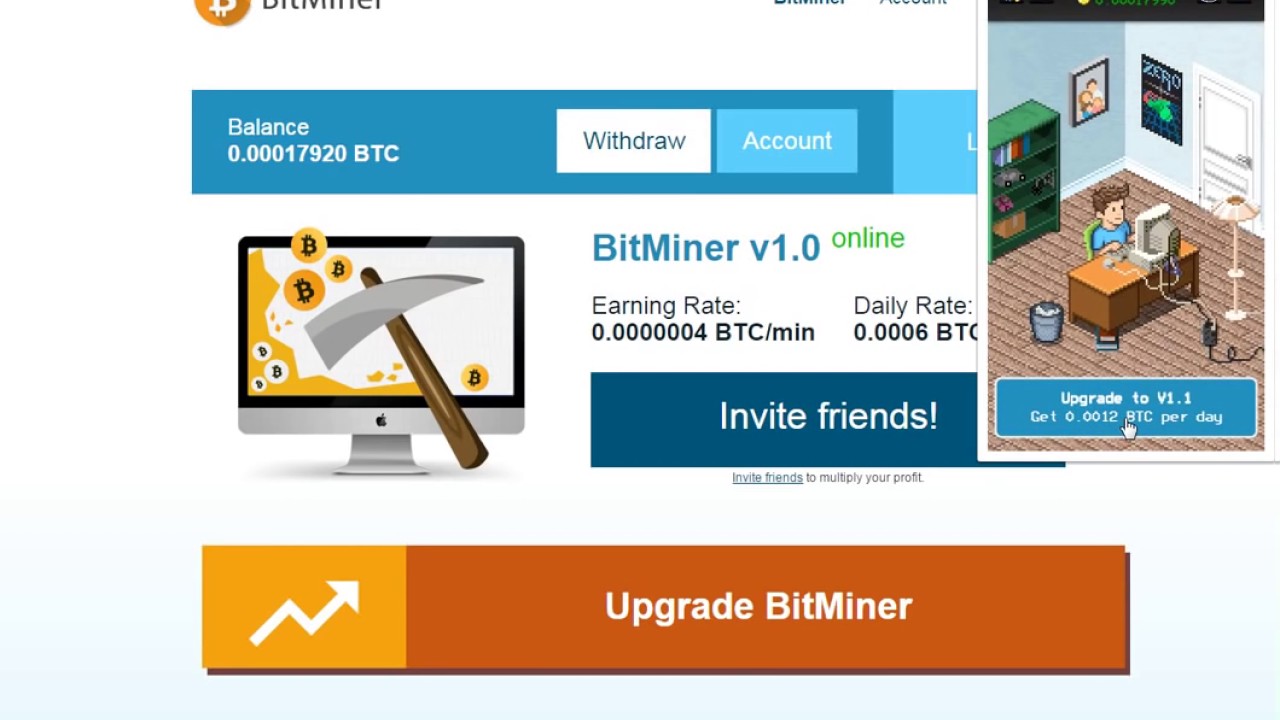 &laquo;BitMiner&raquo; МОЩНЫЙ СБОРЩИК БИТКОИНОВ! от 60 000 сатошей в день!
