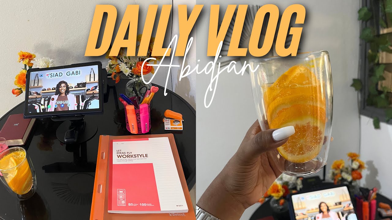#Dailyvlog - Nouveau bureau à la maison 🖥️📌+ marathon matinal 🏃🏾‍♀️à Abidjan 