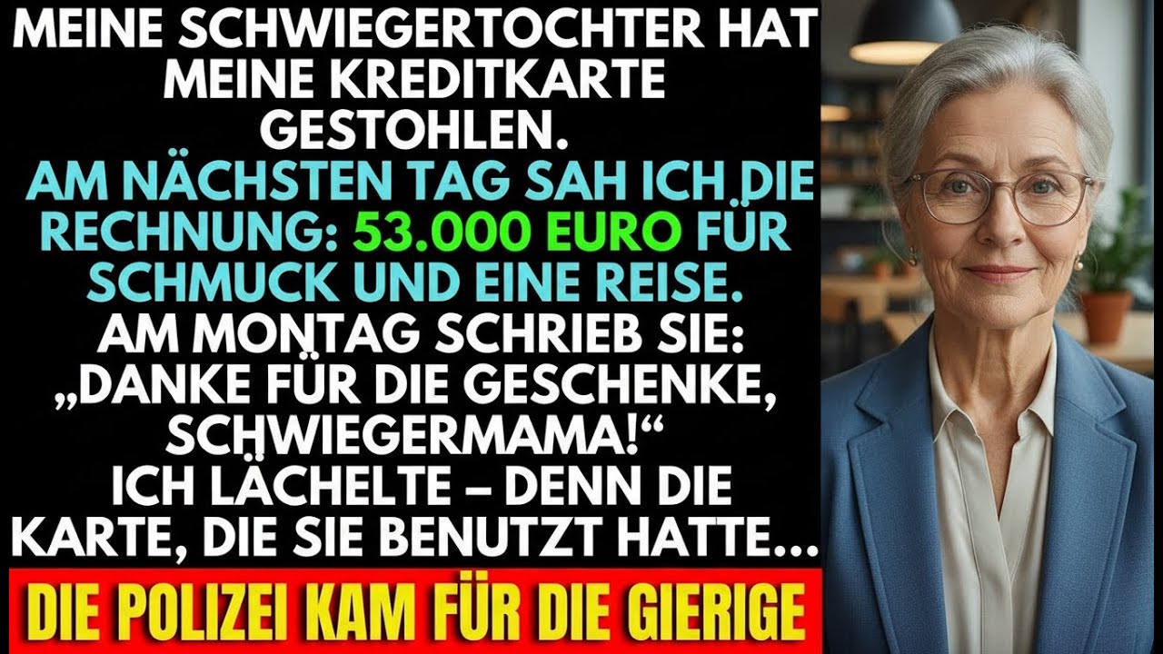 Meine Schwiegertochter Stahl Meine Kreditkarte – 53 000 Euro Für Schmuck Und Reise Am Nächsten Tag