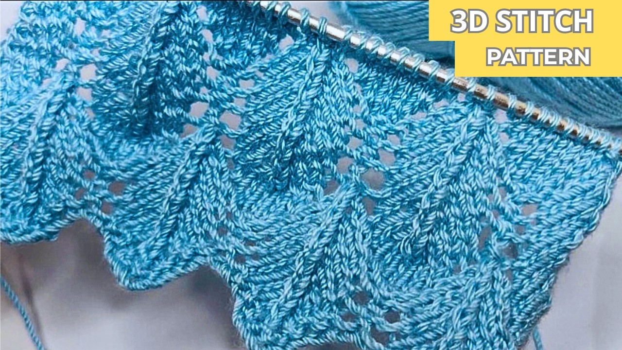 KNIT THIS! 🧶 3D Feathers Pattern Taking Over TikTok (2026 Must-Try!)