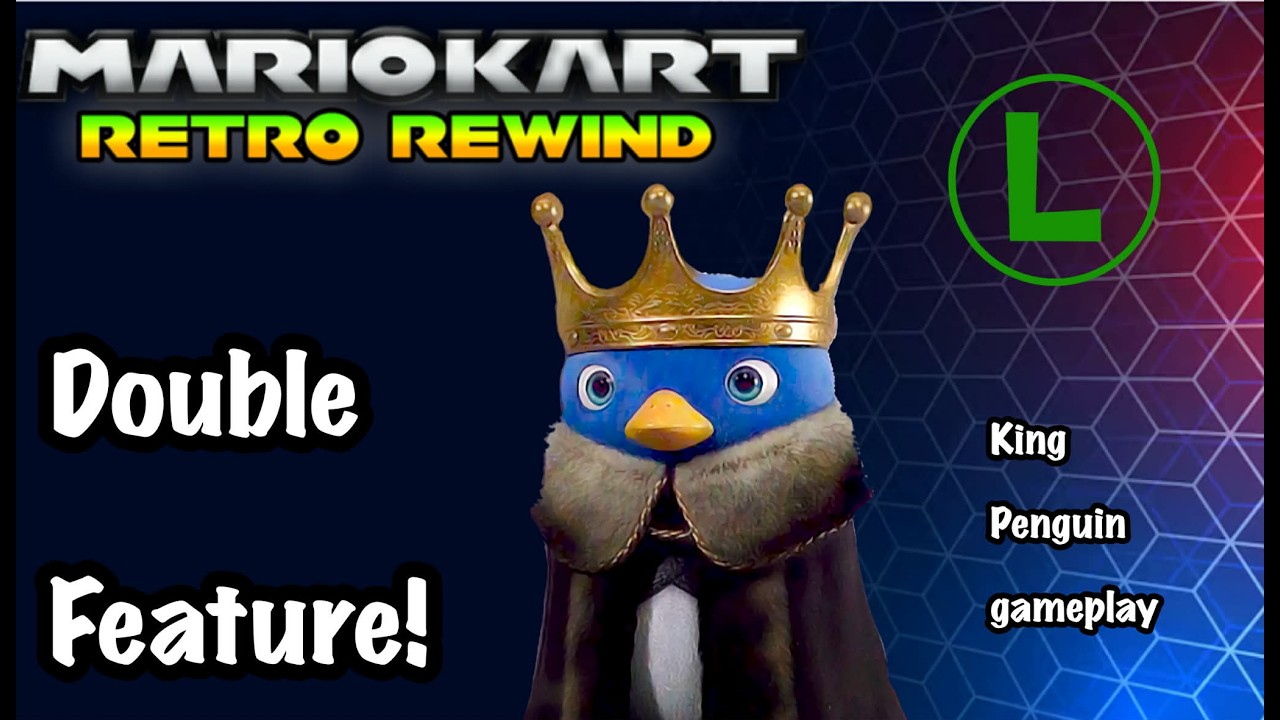 Mkwii Retro Rewind-Luigi Cups (King Penguin Gameplay)