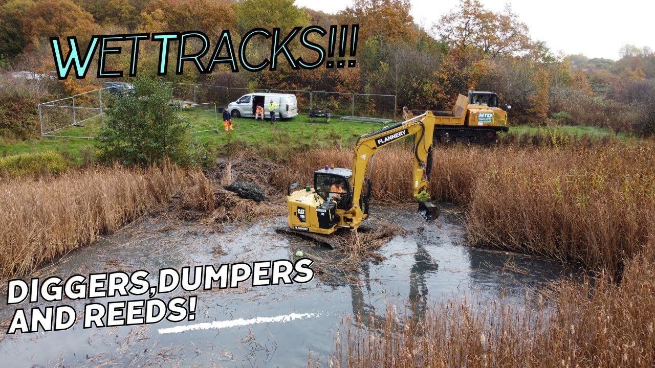 EP7 - Taking a digger into the lake!!
