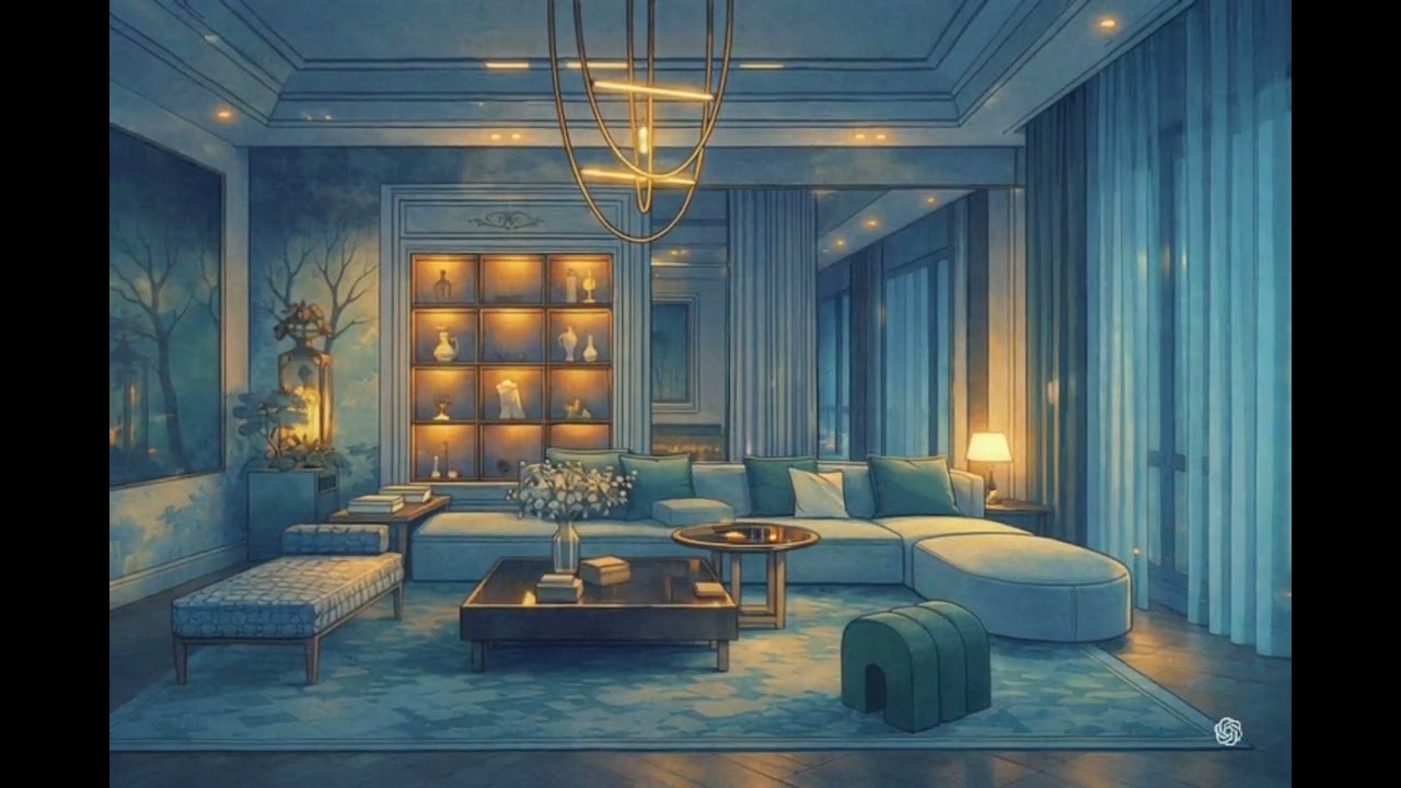 Cozy Modern Night 🌙✨ | Chill Focus Music for Study, Work & Flow