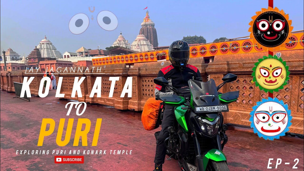EXPLORING Puri Mandir and Konark Temples in Odisha ll EP-2 ll Puri and Konark bike ride 