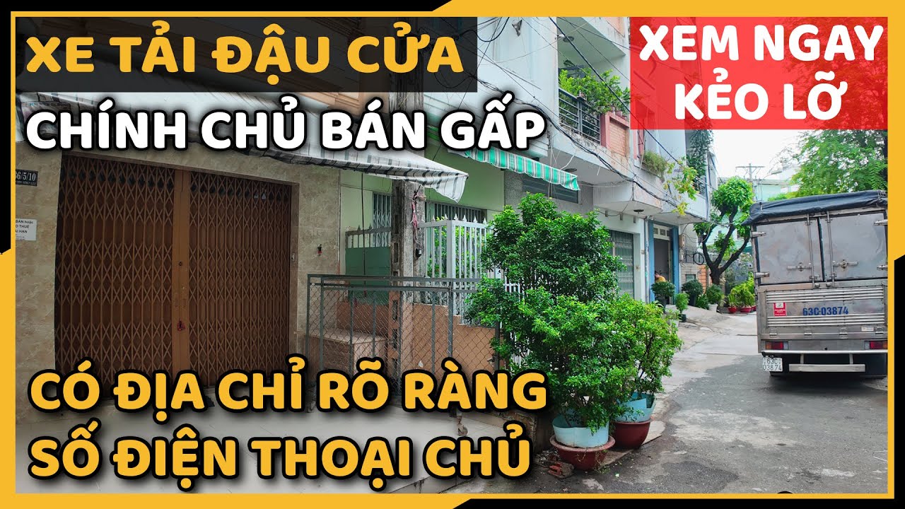 Bán nhà quận 6 | Nhà chính chủ cần bán NHANH sát khu phổ ẩm thực Cư xá Phú Lâm B | MKhang BDS6