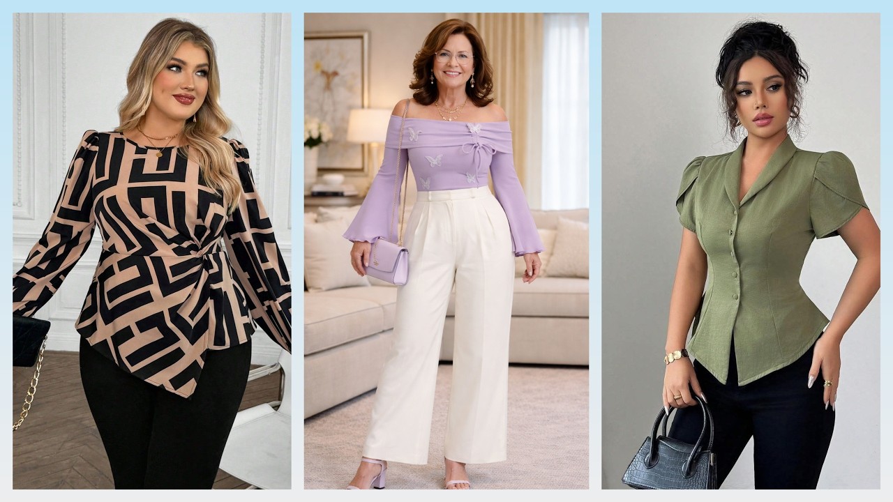 BLUSAS Bonitas BLUSAS DE Moda PARA MUJERES 2026 Trending ideas of Tops Tunic Fashion 