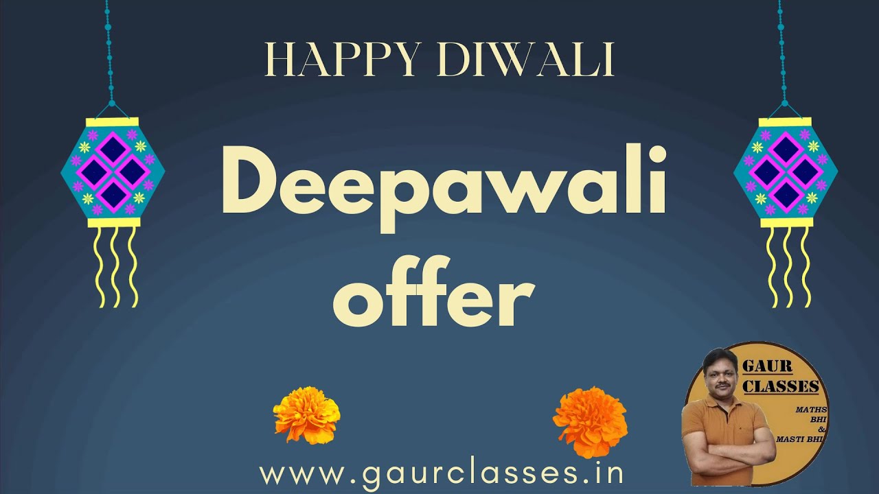 Happy Diwali | Deepawali Offer | Gaur Classes