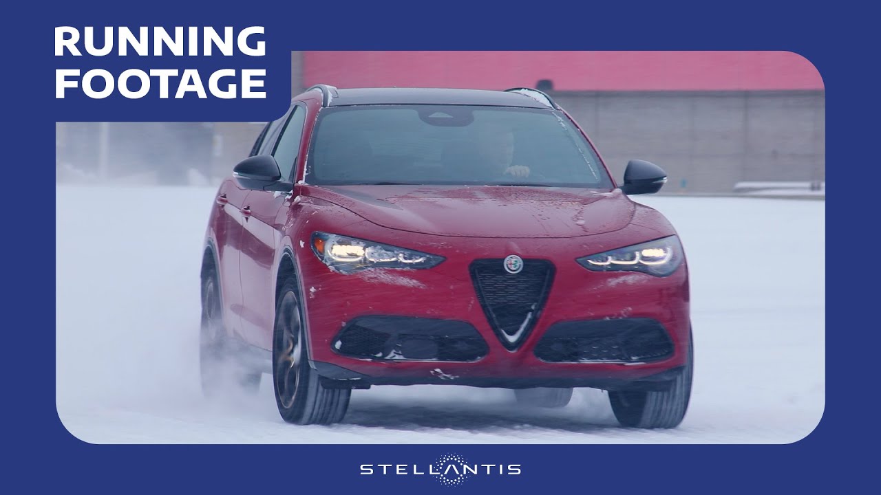 Alfa Romeo Stelvio Winter Driving Footage