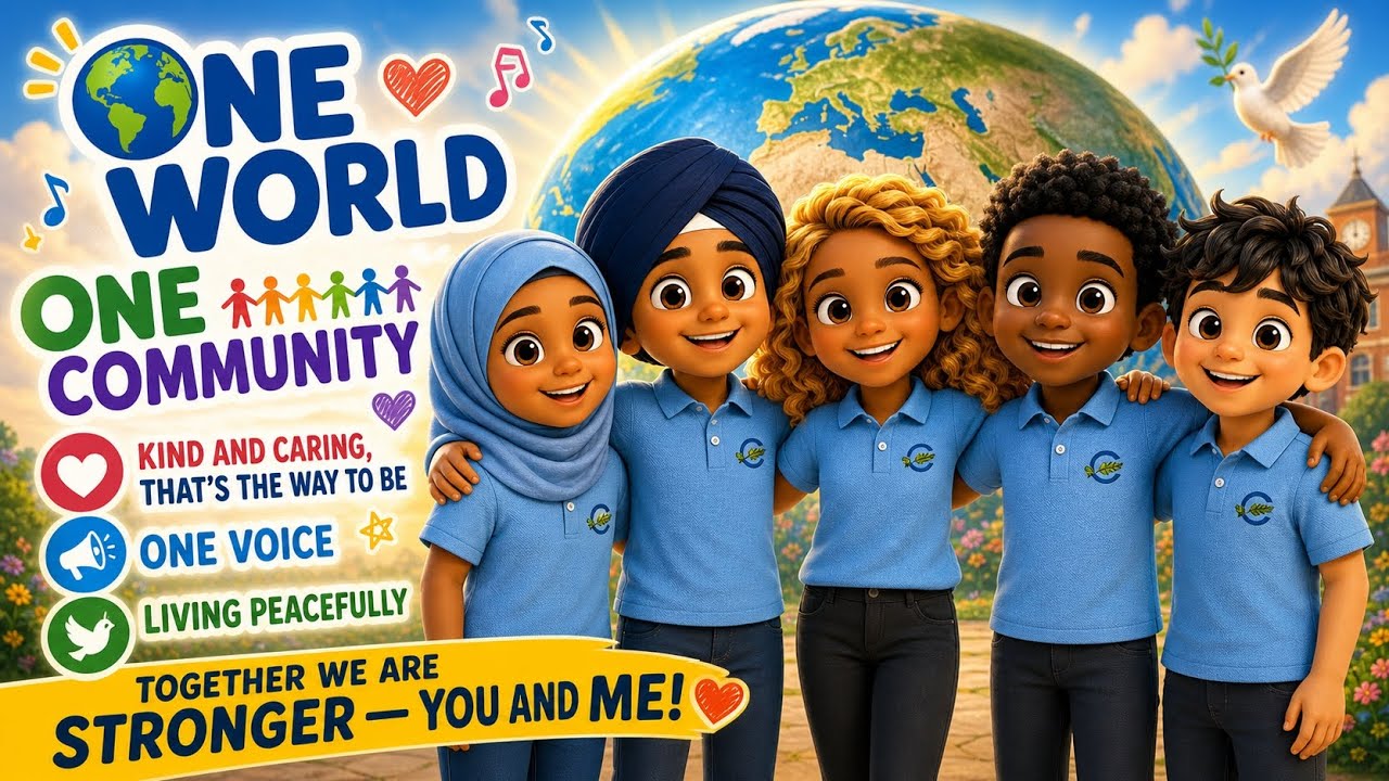 One World, One Community 🌍 | Kindness & Unity Song for Children | Cheapside Primary @unitednations 