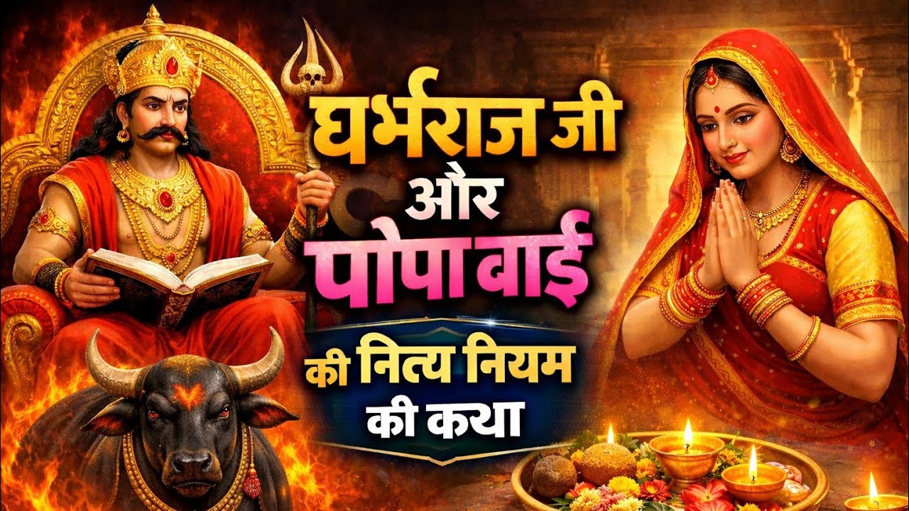 धर्मराज जी और पोपा बाई | नित्य नियम की चमत्कारी कथा | सच्ची भक्ति का फल