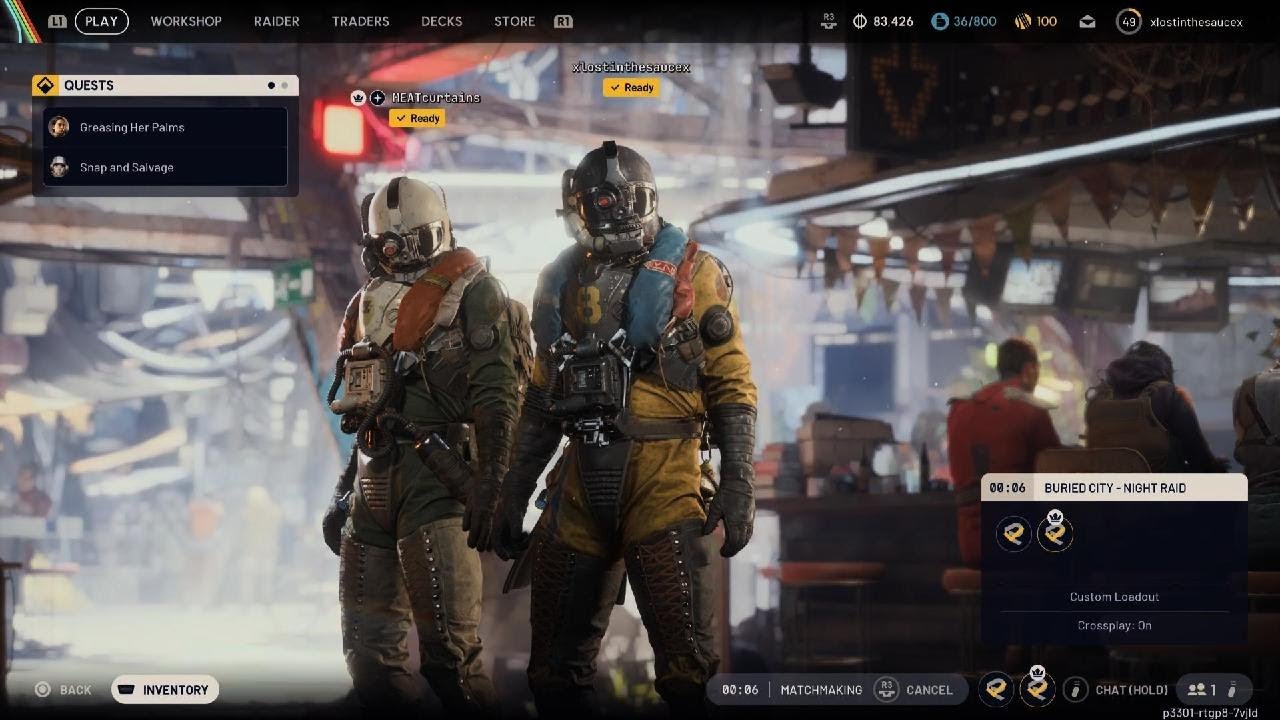 Full loadout Buried City Night Raid - Speedstick Edition