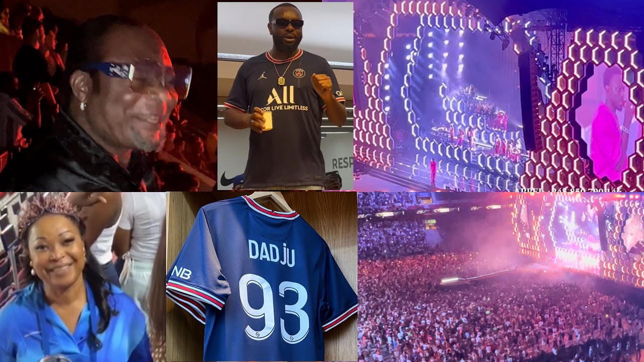 DADJU fait une surprise à son Père DJUNA DJANANA en plein Concert au Parc des Princes avec GIMS