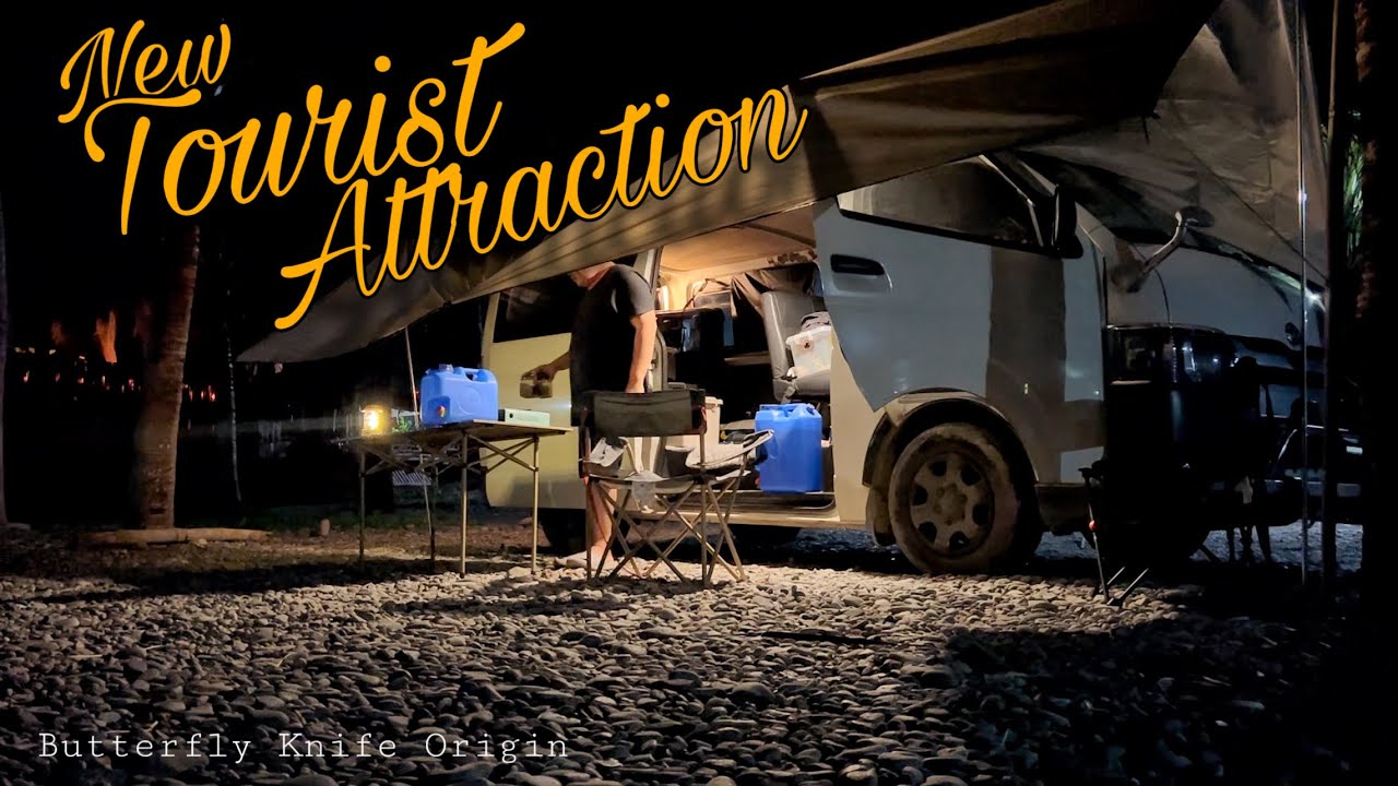 BEACH CAMPING LOBO BATANGAS / Hi ace Van life Car camping / Lucky 5m beach resort