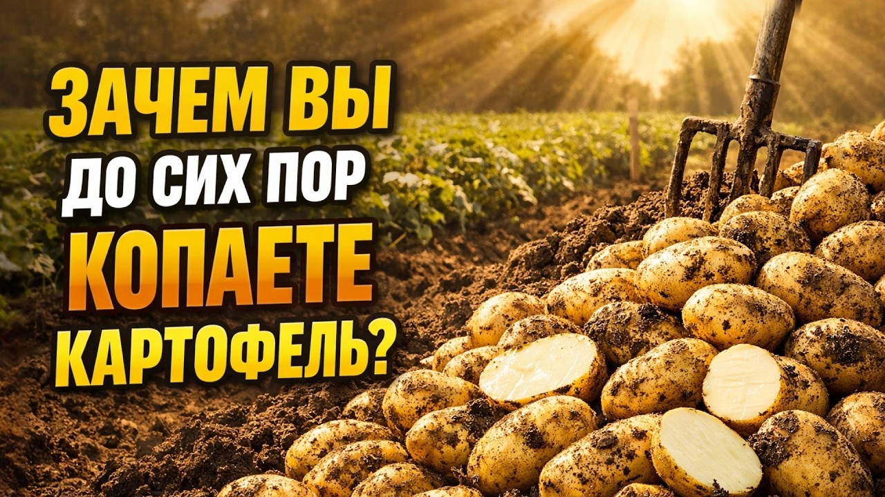 Забудьте о лопате! Картофель растёт сам: метод для ленивых, который удвоит урожай