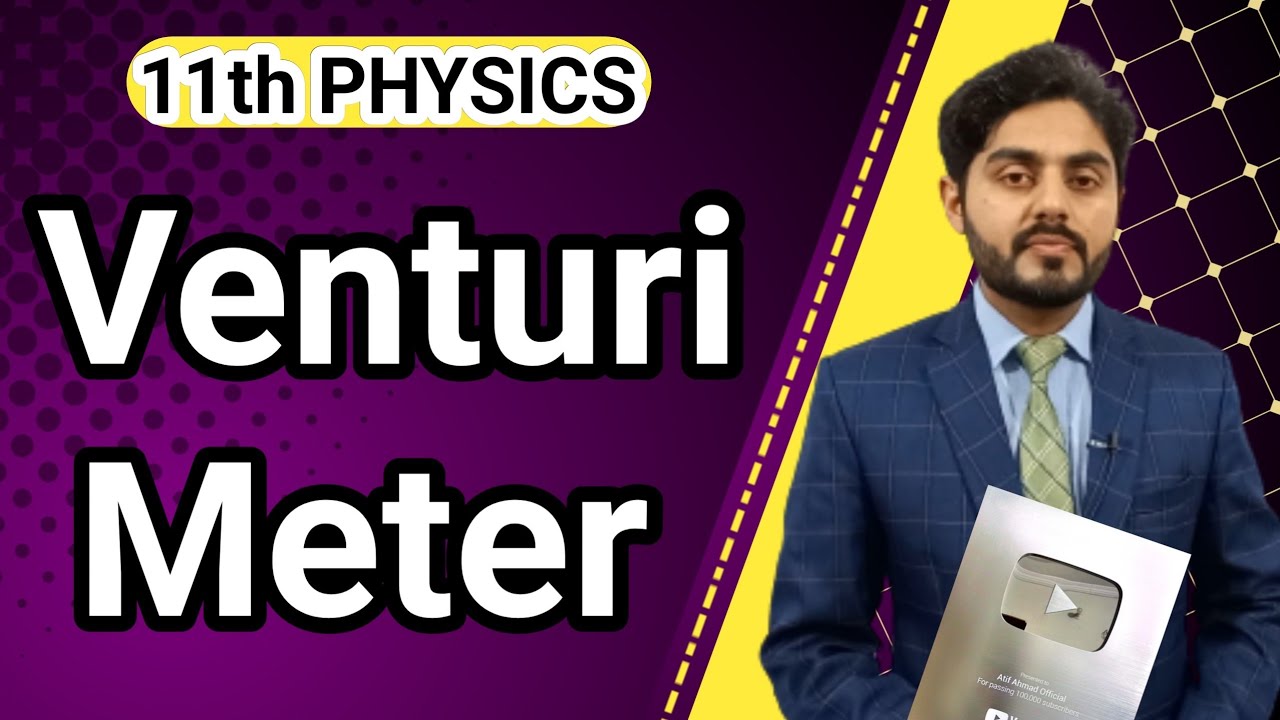 Venturi meter class 11 | venturi relation | applications of bernoulli's equation | nbf | federal