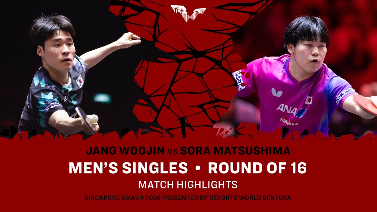 Jang Woojin vs Sora Matsushima | MS R16 | #WTTSingapore2026
