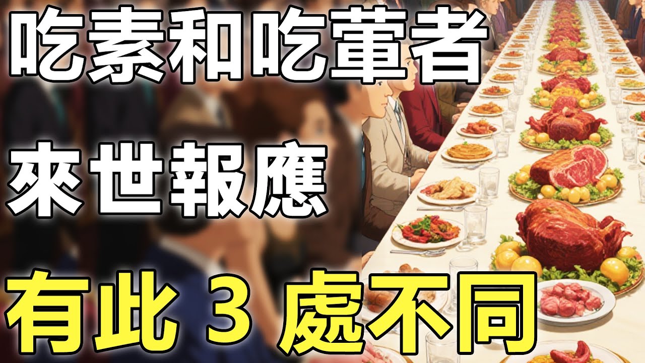 吃素和吃葷的人來世報應有大不同？菩提老祖開示：蘊藏3重因果！【因果|佛學|輪回】