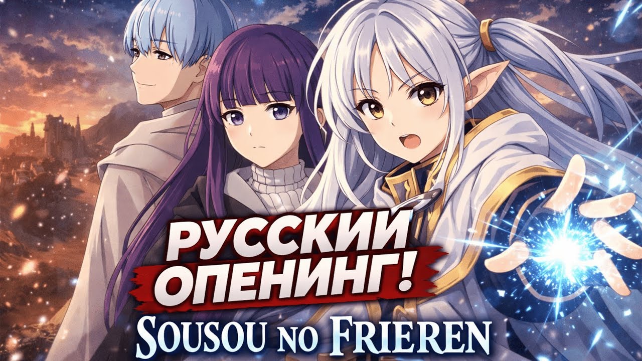 Sousou no Frieren ♪Тёплоё воспоминание о тебе♪ ОПЕНИНГ на РУССКОМ языке