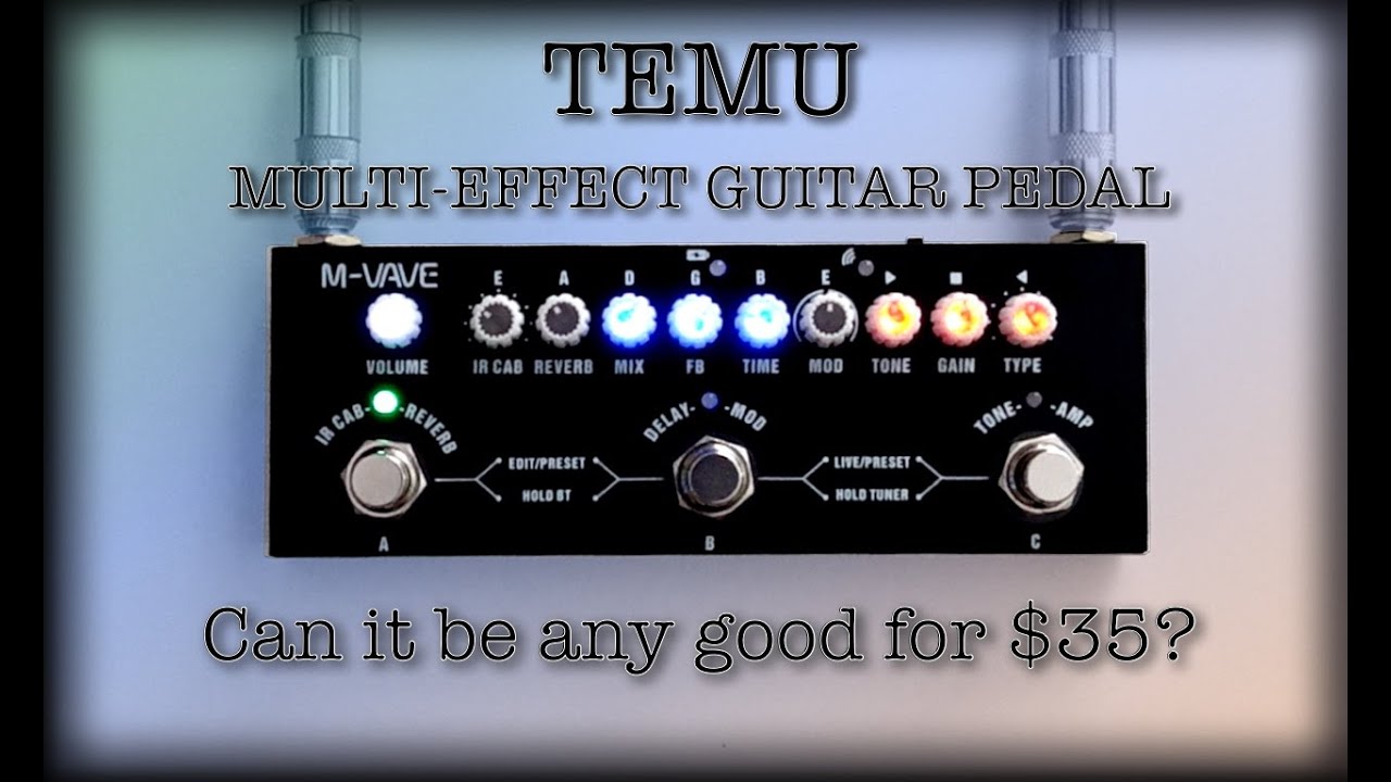 Детская гитарная педаль Temu Multi-effect / Cube. Есть ли от неё толк за 35 долларов?