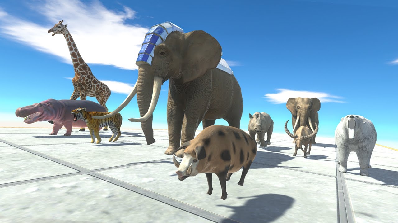 MAMMALS NEIGHBORS attack T REX ARBS Animal Revolt Battle Simulator
