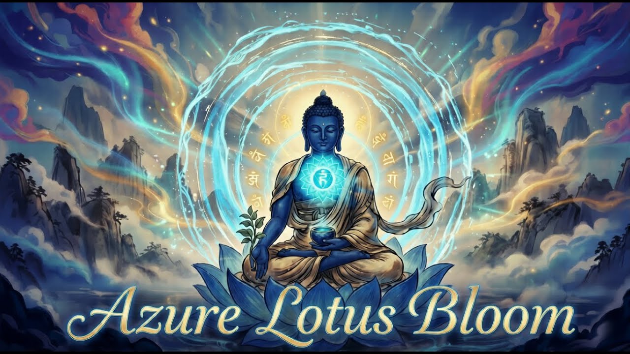 Azure Lotus Bloom | Medicine Buddha Mantra: Body & Mind Healing