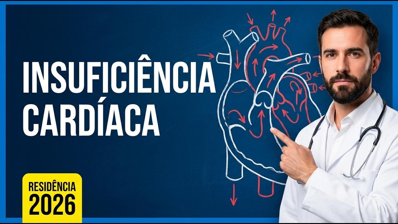 Insuficiência Cardíaca: Guia Completo para Residência 2026 | Diagnóstico + Tratamento