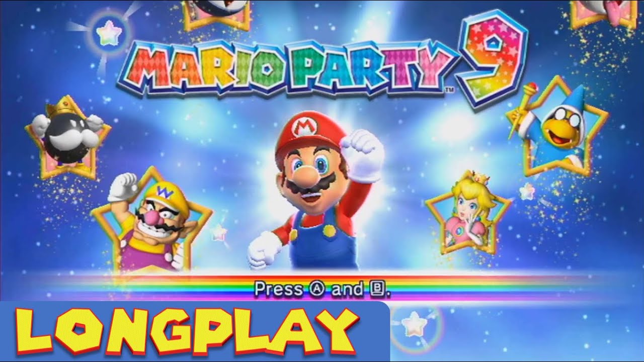 Mario Party 9: All Boards Longplay (4 Players)