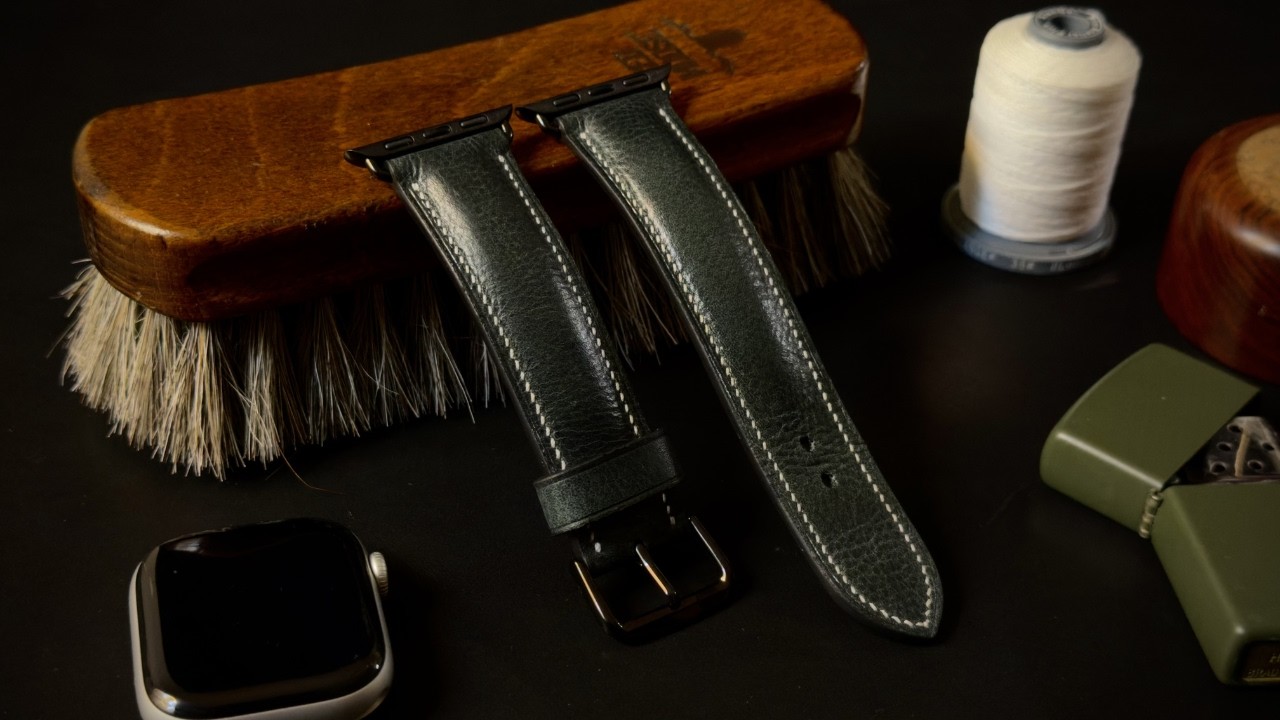 Making a HANDMADE Leather Apple Watch Strap