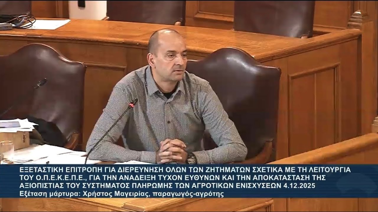 Εξεταστική Βουλής - ΟΠΕΚΕΠΕ Μαγειρίας δώρο της μητέρας μου η Ferrari και άλλα όμορφα 
