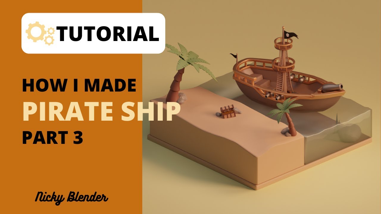 How to make a PIRATE SHIP | Scene & Lighting - Blender 2.92 TUTORIAL
