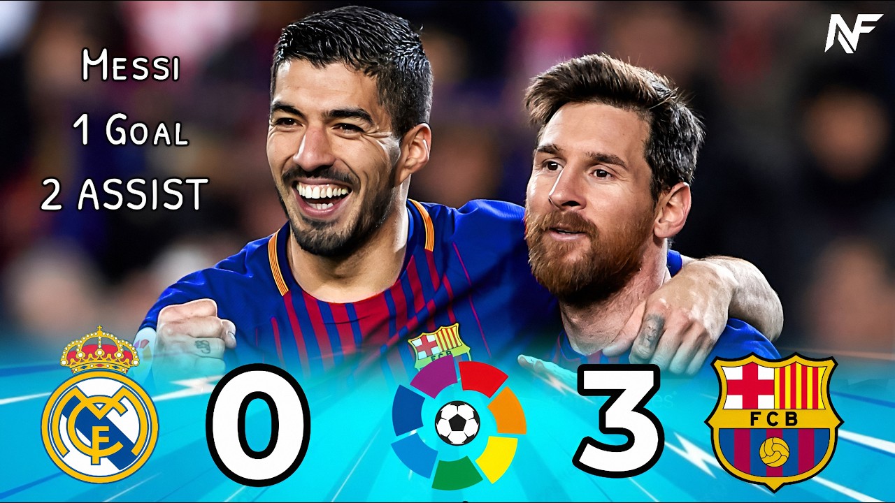 MESSI MASTERCLASS! Real Madrid 0-3 Barcelona 🐣| La Liga 2017\18