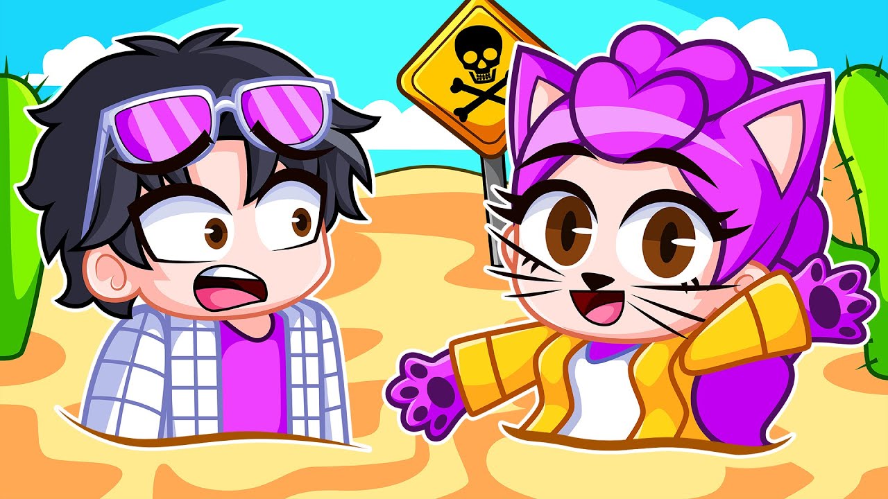 Me Convertí en GATO en ARENAS MOVEDIZAS en Roblox! 😱🐈