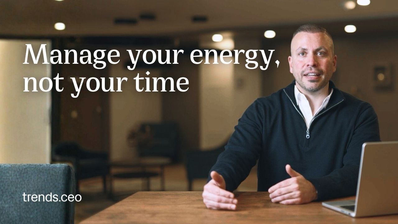 How CEOs manage their time and energy