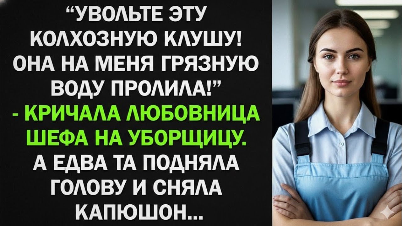 Увольте эту клушу! Она на меня грязную воду пролила! - кричала любовница шефа на уборщицу, но...