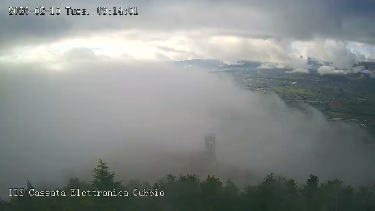 Gubbio Timelapse del 10/02/2026