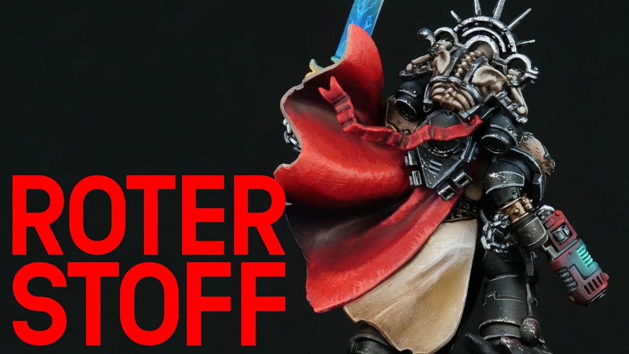 Roter Stoff mit Textur - ganz einfach mit ein paar Tricks!