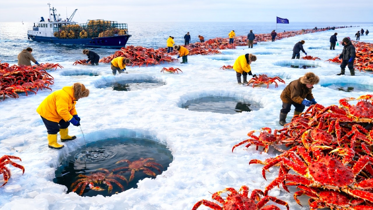 ¡Nunca visto! ASÍ es la CAPTURA EXTREMA de CANGREJOS PELIGROSOS en ALASKA 🦀