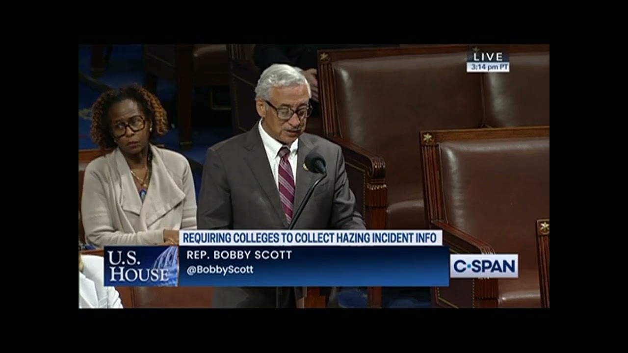 Scott Leads Passage of Stop Campus Hazing Act