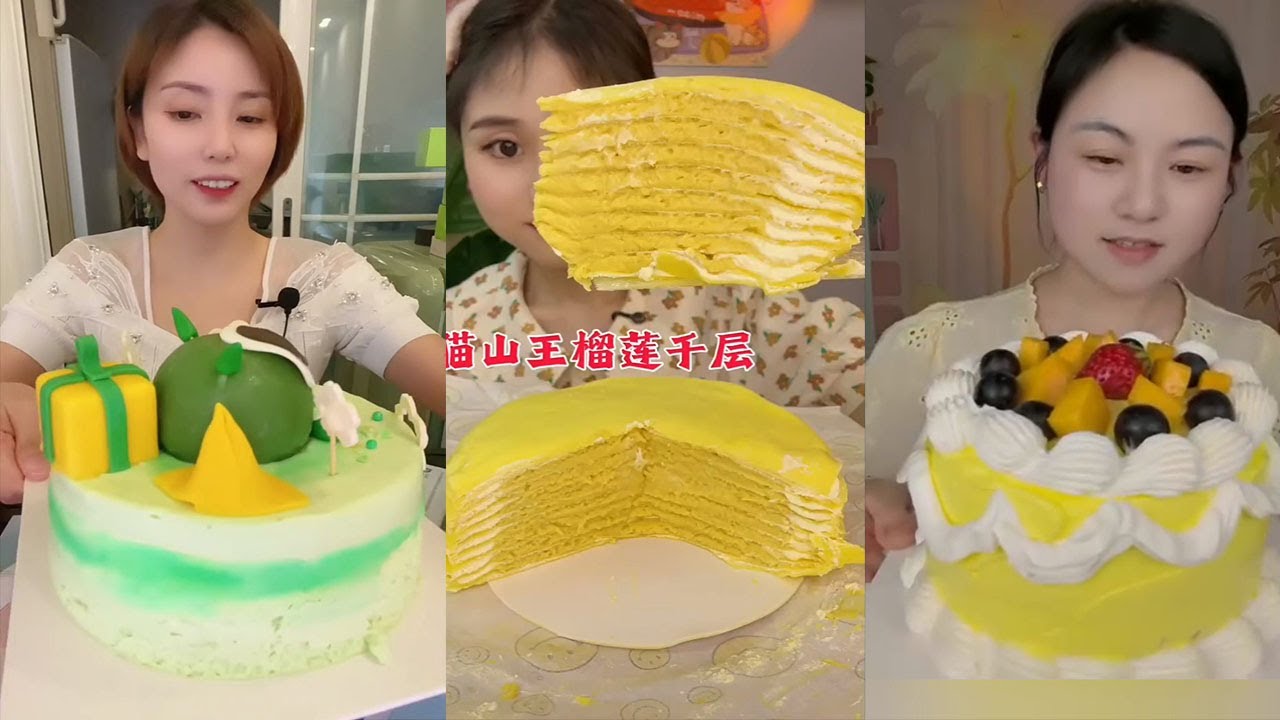 CHINESE DESSERT SHOW || MOCHI, CREPE CAKE, FUDGE CAKE