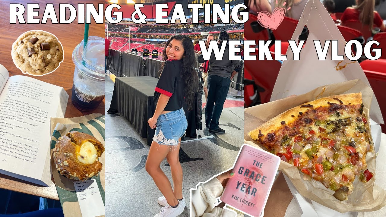 WEEKLY VLOG (What I eat in a week + reads of the week) book recommendations & going out