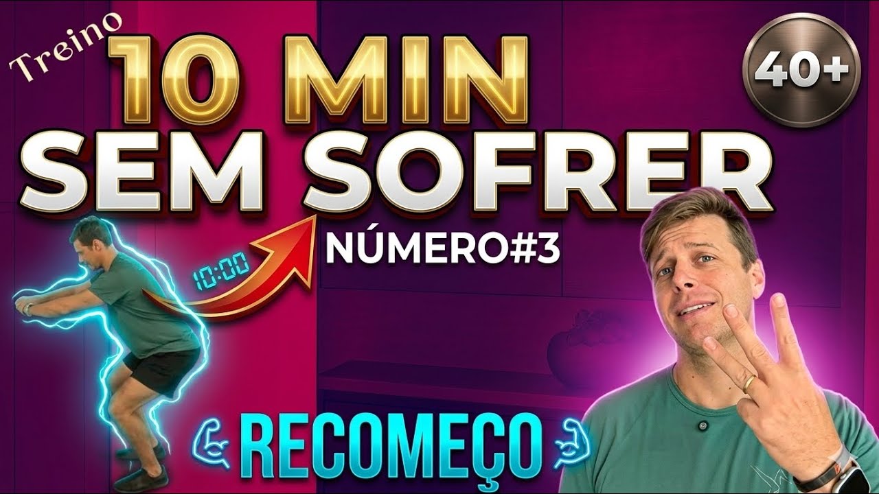 Treino 10min ZERO Impacto + 3 Erros Que Fazem Você Desistir (40+)